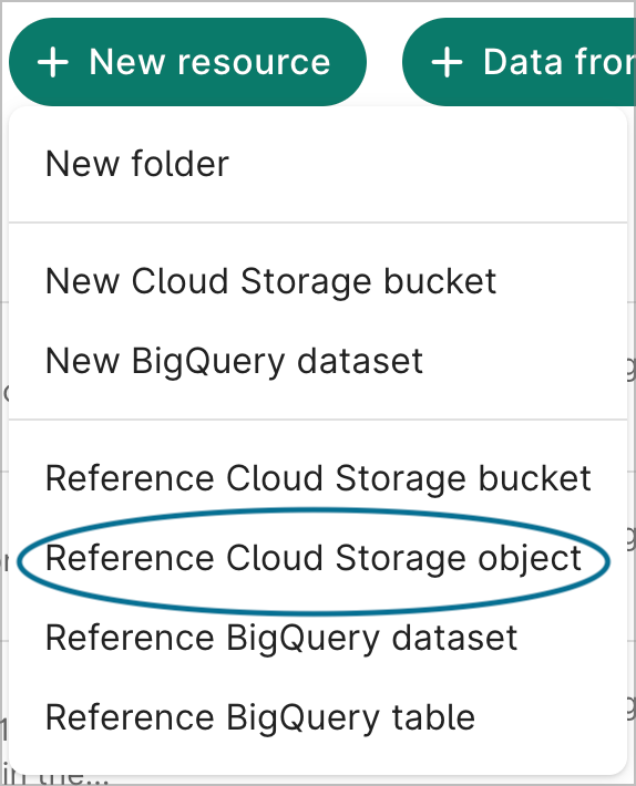 Create a referenced object resource